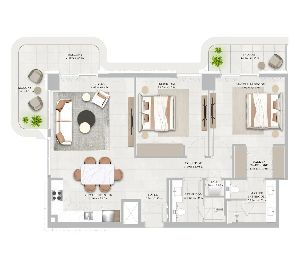 2 Bedroom